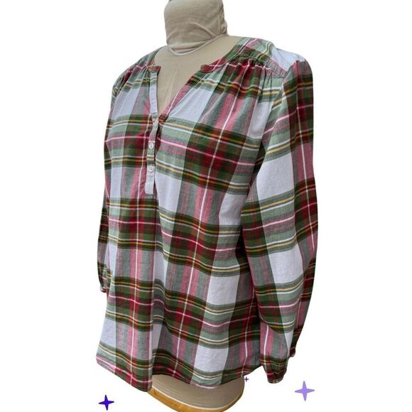 Kim Rogers Curvy Collection Tunic Plaid Plus Sizes 1X - Picture 5 of 9